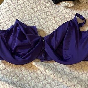 Lane Bryant underwire purple bra 44DD